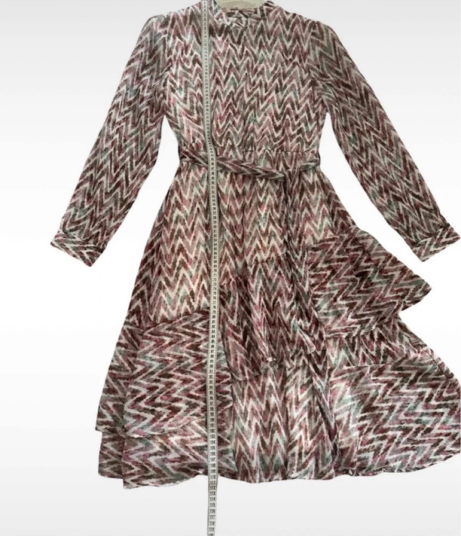 Vestido longo Pigalle com estampa abstrata L – photo 7